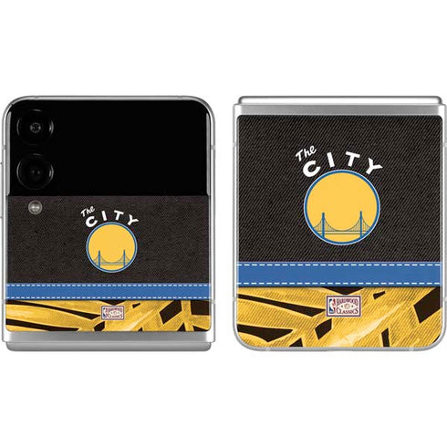 NBA Golden State Warriors Retro Palms Galaxy Z Flip4 5G Skin